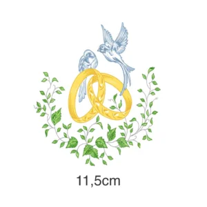Decalque Aliança de Casamento - 11,5cm