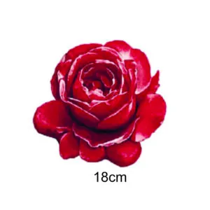 Decalques Rosa Vermelha - 18cm