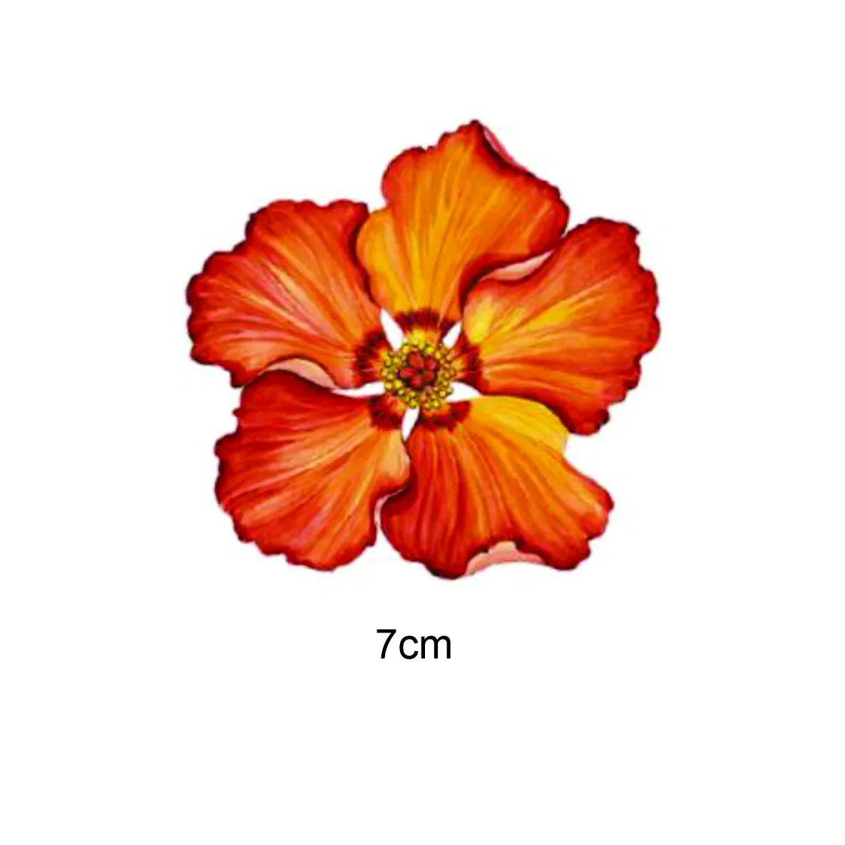 Decalques Hibisco - 7cm